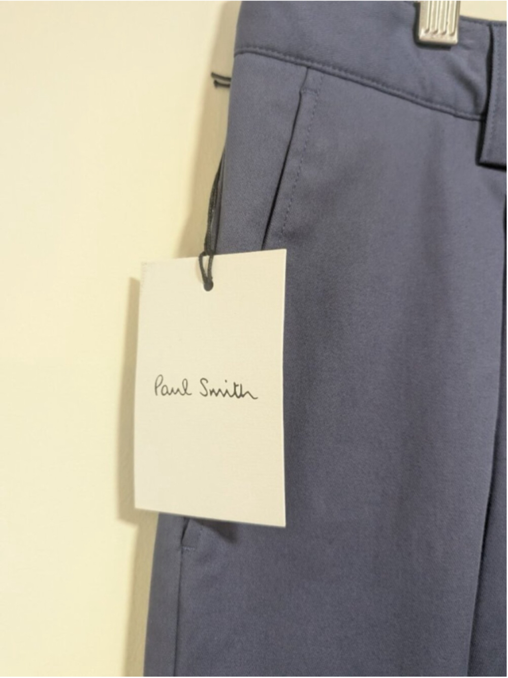 Paul Smith | Organic Blue Stretch-Cotton Twill Pleated Trousers In Blue - Picture 6 of 16